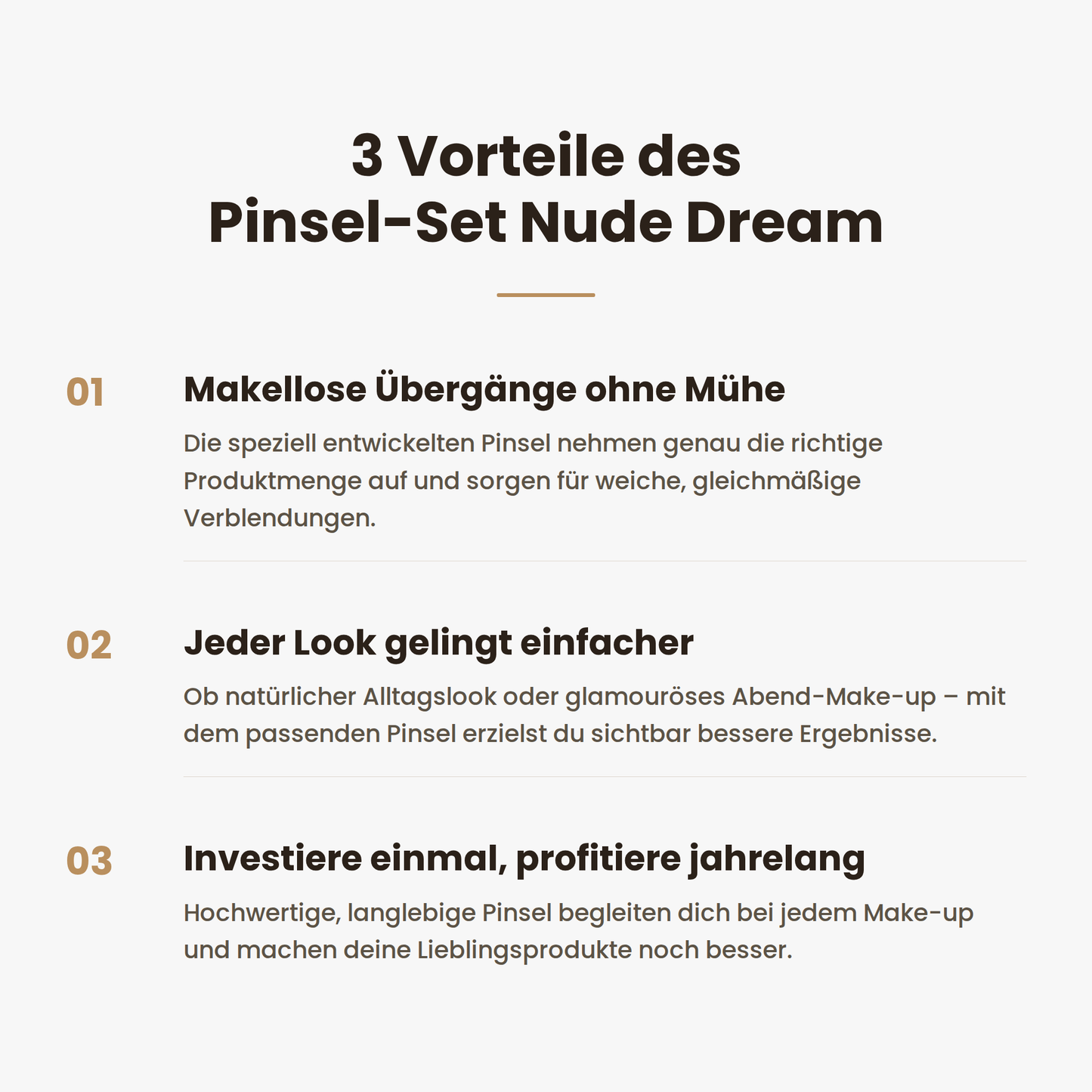 14 tlg. Pinsel-Set "NUDE DREAM"