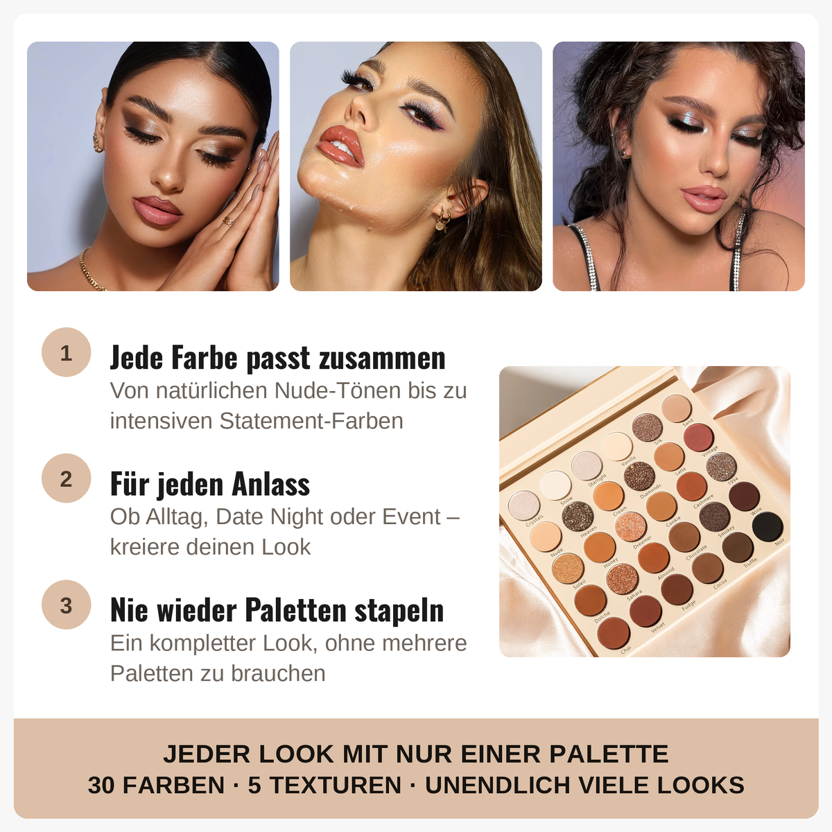 Lidschatten Palette "NUDE DREAM"